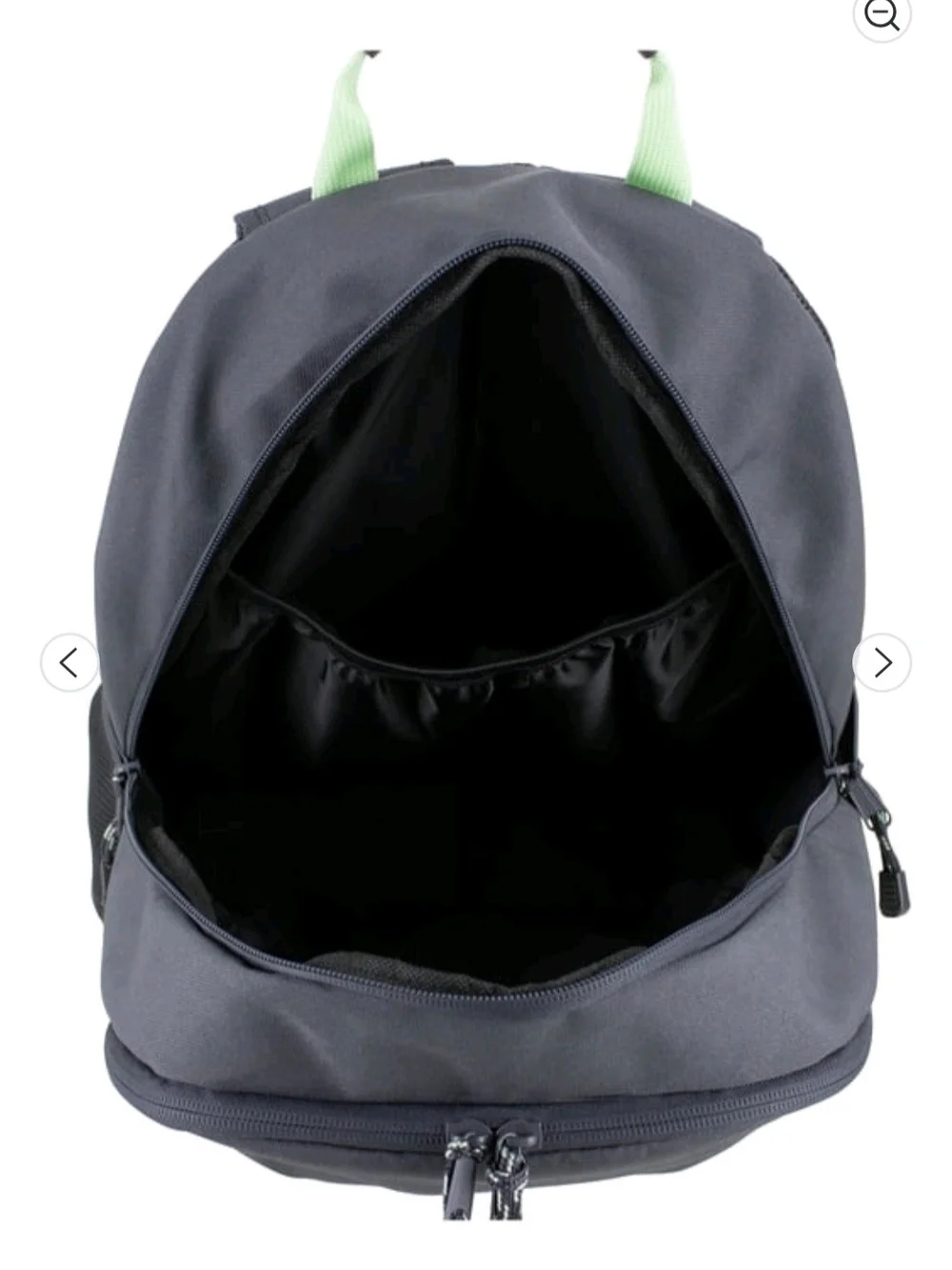 Gray Backpack Phone & Accessory Organizer with Lime Accent -